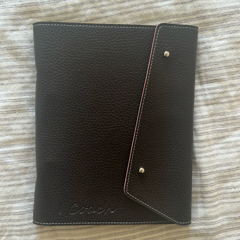 RARE Coach Leather Filofax Journal